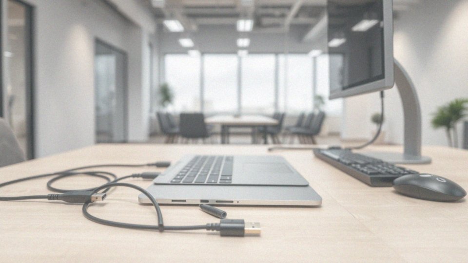 Jakie złącza i porty są niezbędne w laptopie do pracy biurowej?