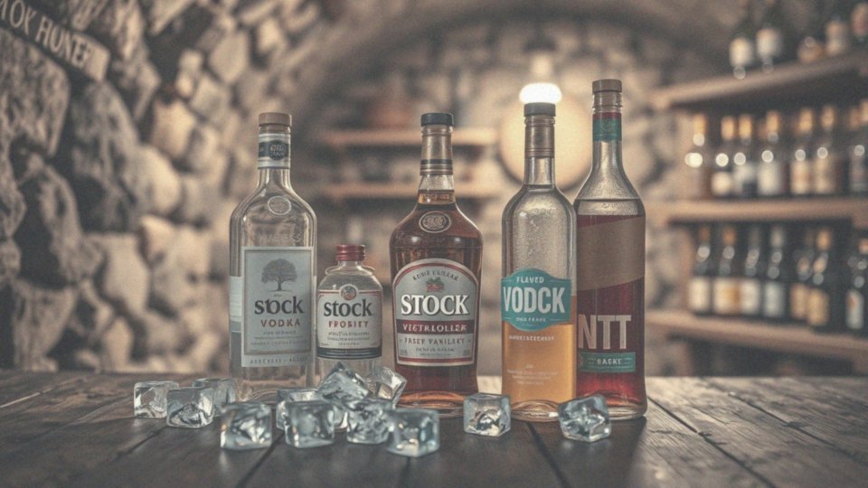 Jakie inne produkty marki Stock mają różne wartości procentowe alkoholu?
